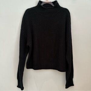 Sanctuary Classic Black Turtleneck Sweater